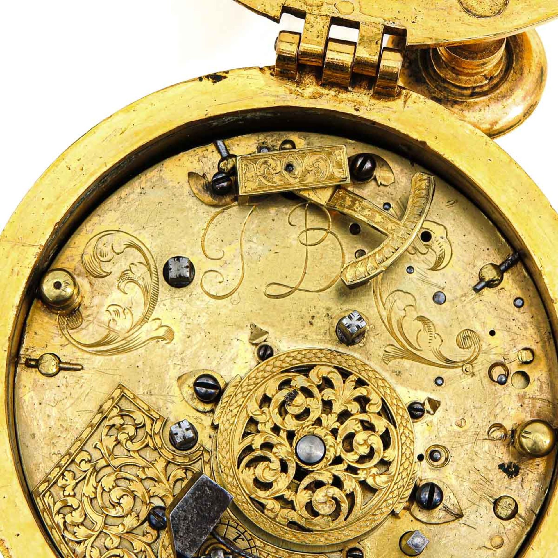 A 17th Century German Box Clock Signed JB - Image 8 of 9