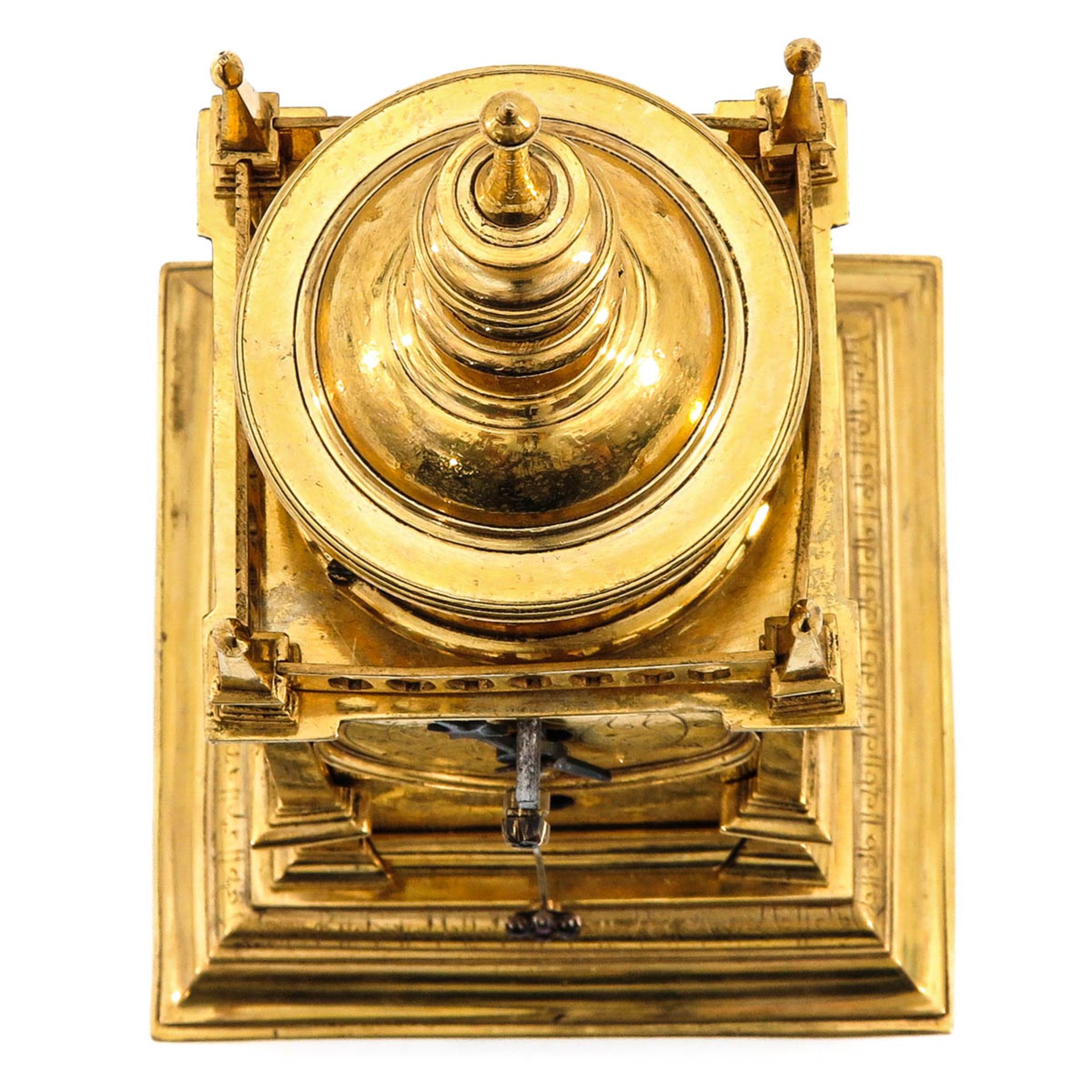 A 17th Century Gilded Turmuhr Clock - Image 8 of 10