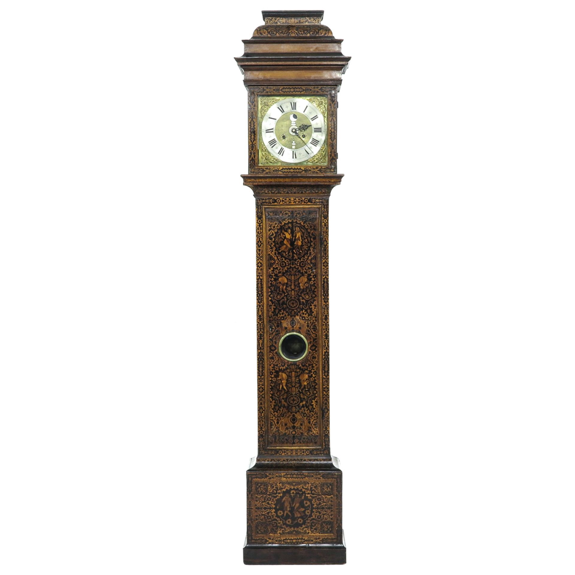 An 18th Century Amsterdam Standing Clock Signed S. Landre