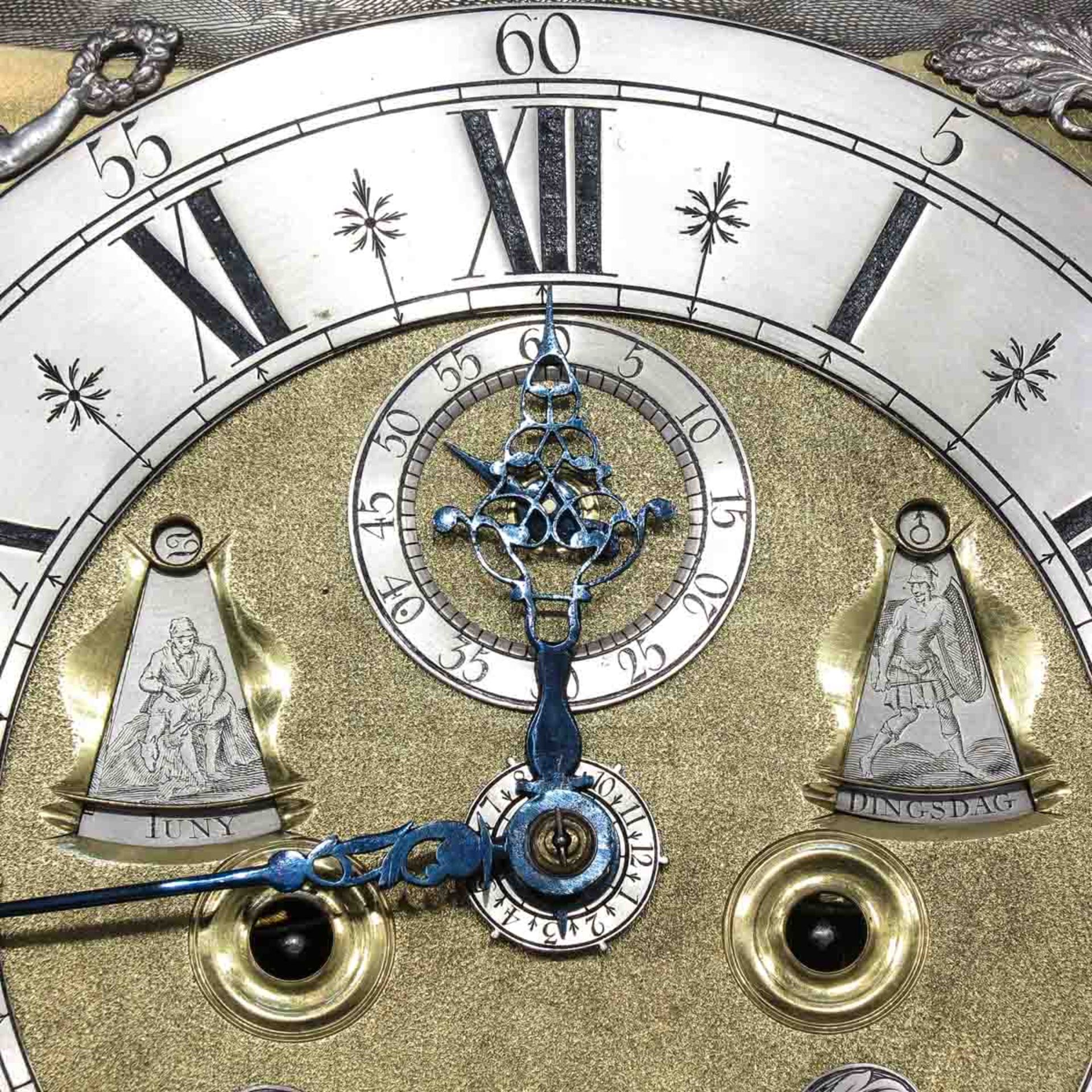A Standing Amsterdam Clock Circa 1730 - Bild 7 aus 10