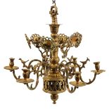 A Brass 18th Century Chandelier