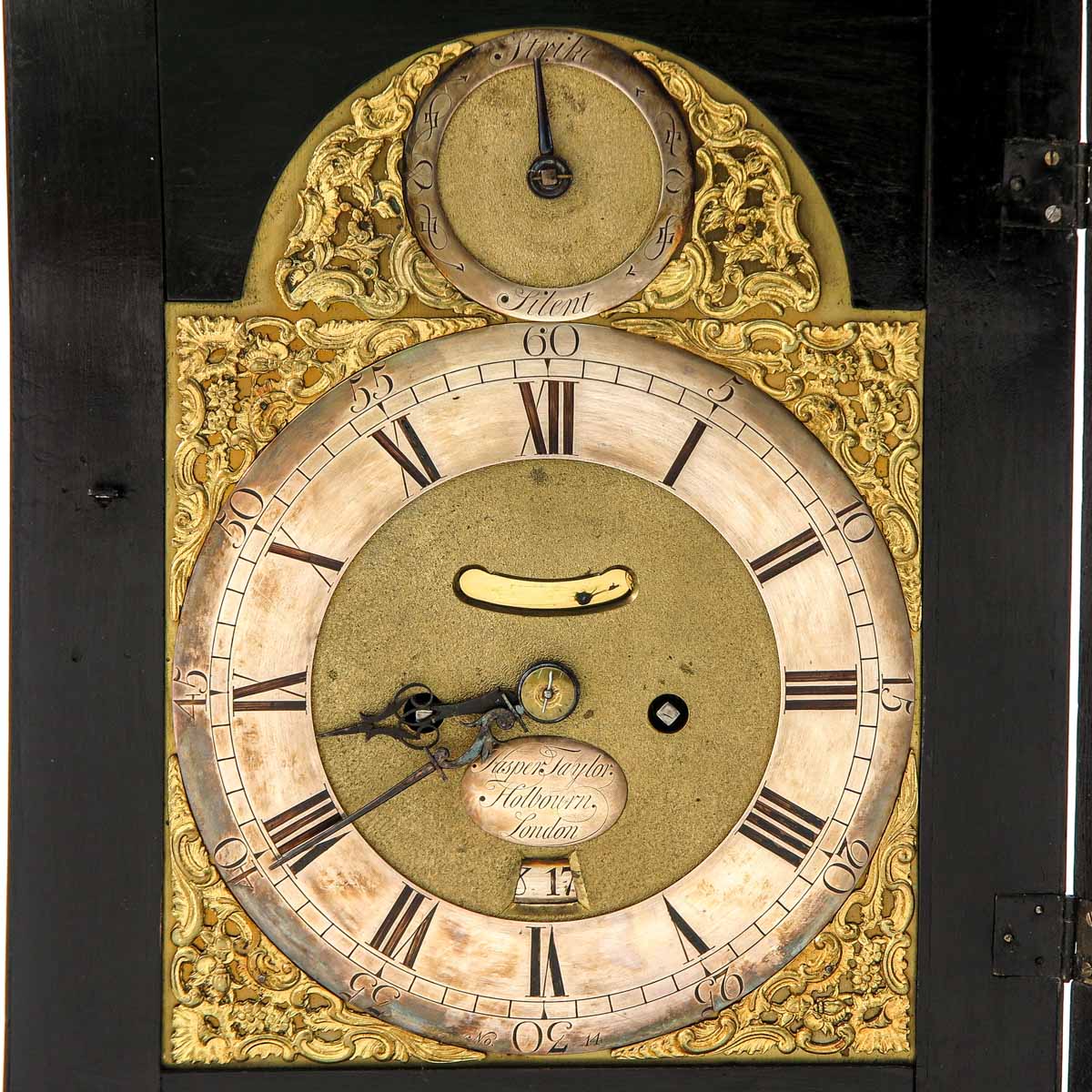 A Table Clock Signed Jasper Taylor Circa 1760 - Image 6 of 7