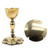 A Gold Plated Silver Chalice