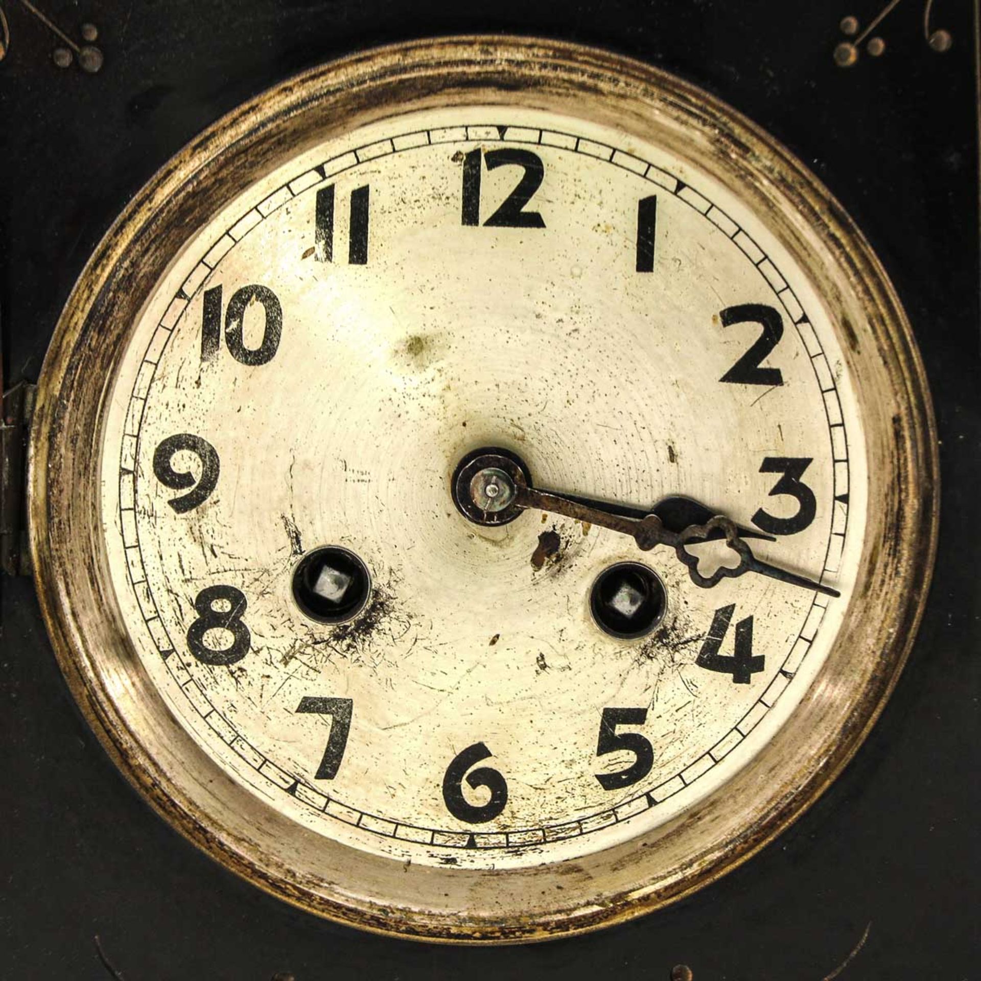 A 19th Century 3 Piece Clock Set - Bild 5 aus 6