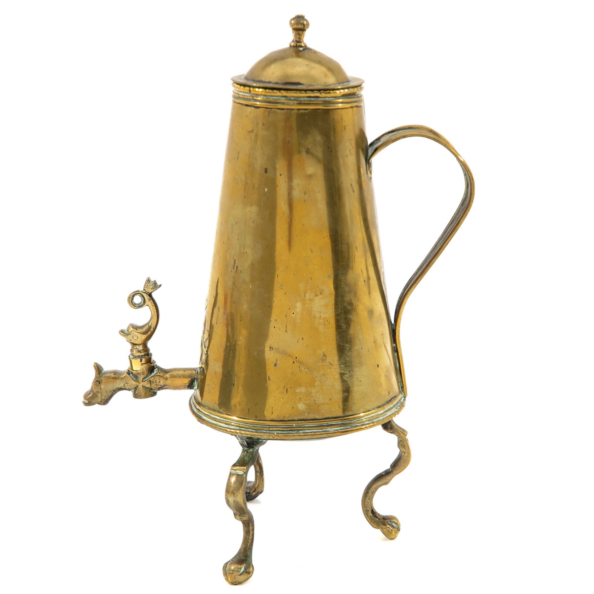 A Brass 18th Century Jug