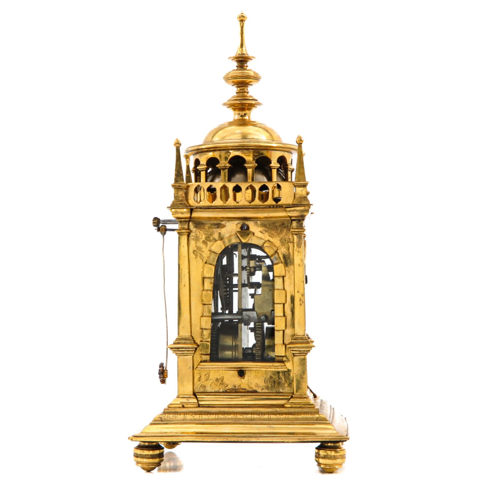 A 17th Century Gilded Turmuhr Clock - Image 2 of 10