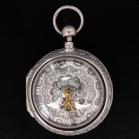 A Silver Pocket Watch Signed W. Allam London Circa 1770