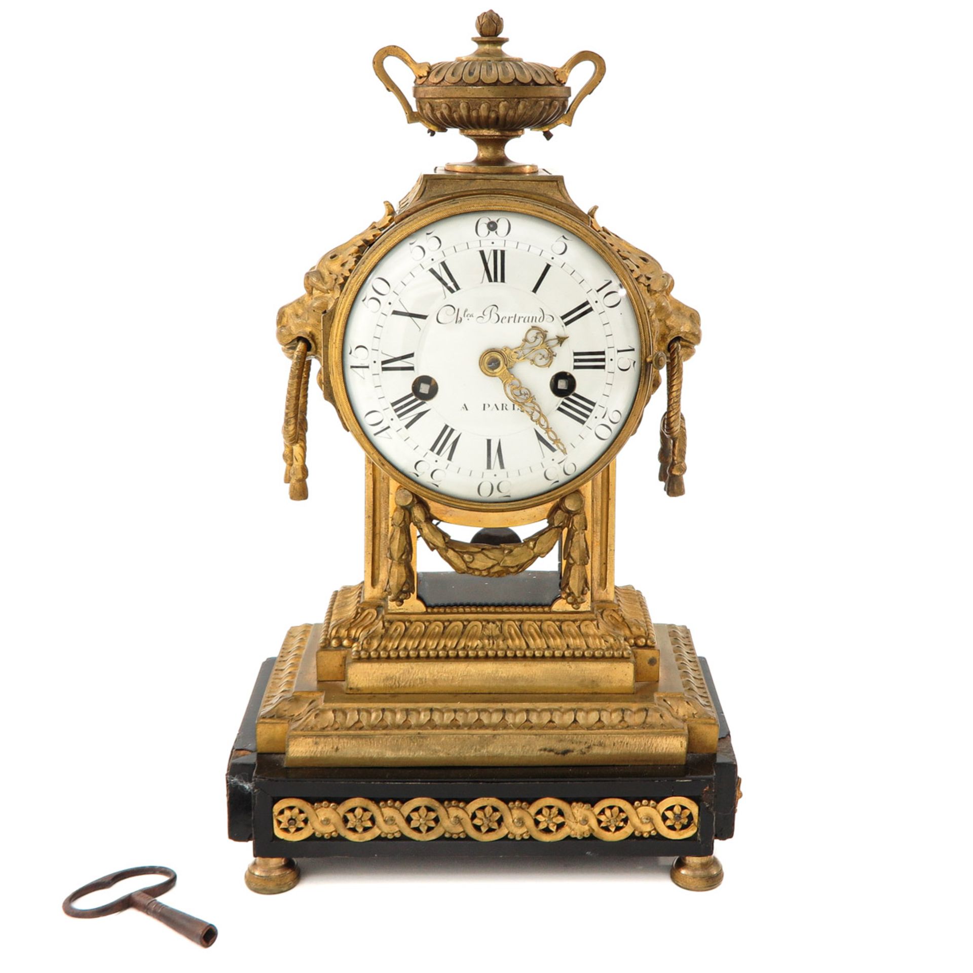 A Louis XV Pendule Signed Ch. Bertrand Paris Circa 1780