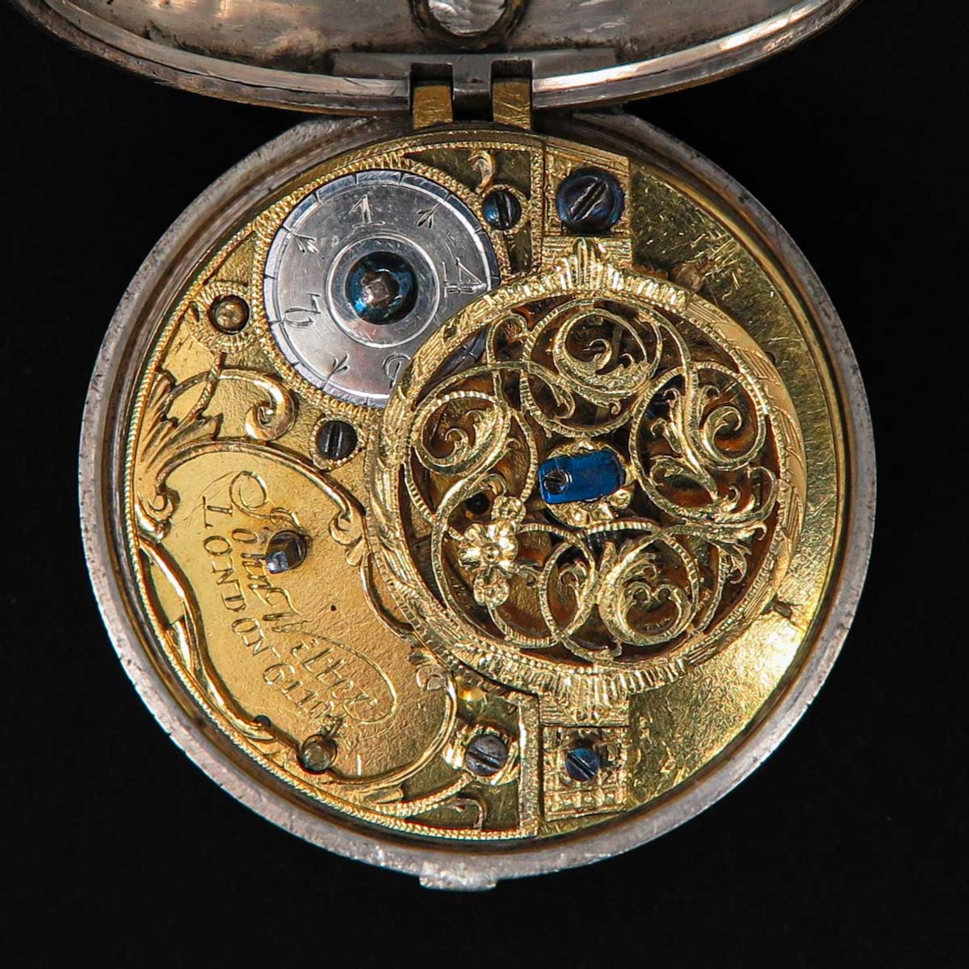 A Silver Pocket Watch Signed John Witter London Circa 1740 - Bild 6 aus 9