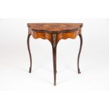 A Louis XV style card table