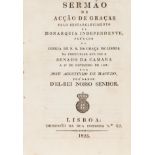 José Agostinho de Macedo (1761-1831)"Sermão de Acção de Graças pelo restabelecimento da monarquia in
