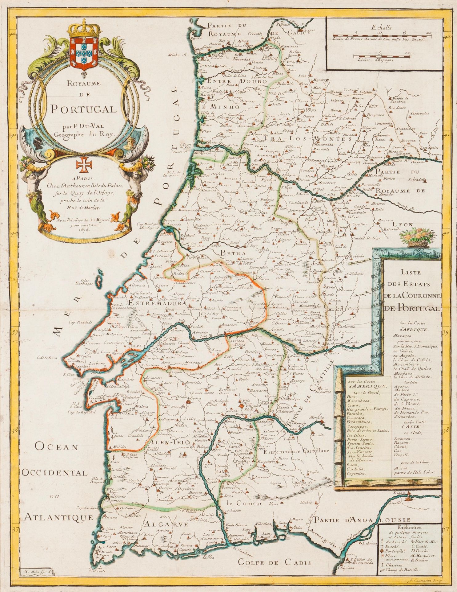 Pierre Duval (1619-1683)Royaume de Portugal