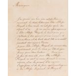 A letter by King Miguel I of Portugal to Anthony of Saxe