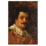 Portuguese school, 19th / 20th centuryPortrait of a gentleman Oil on board18x12,5 cm