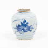 Two vasesChinese porcelain Blue underglaze decoration with floral motifs Ming dynasty, 17th