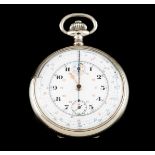 Watch and chronographIn silver metalDiam.: 5 cm