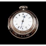 An unusual Edward Prior of London watchSilver case, 18th century Made for the Ottoman market
