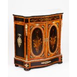 A pair of Napoleon III low cupboards