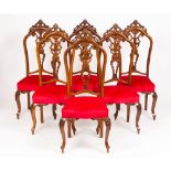 A set of six Louis XV chairs