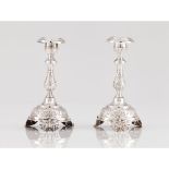 A pair of Romantic Era candle sticks