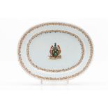 An armorial serving platter