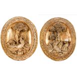 A pair of medallions