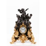 A Napoleon III tabletop clock
