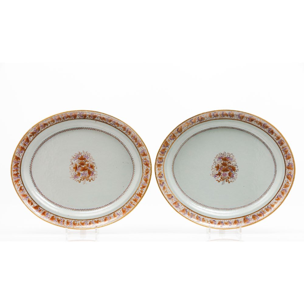 A pair of oval serving platters
