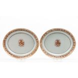 A pair of oval serving platters