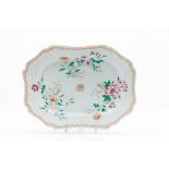 A scalloped serving platter