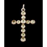 A cross pendant