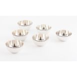 A set of six finger bowls