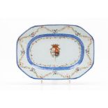 An armorial serving platter