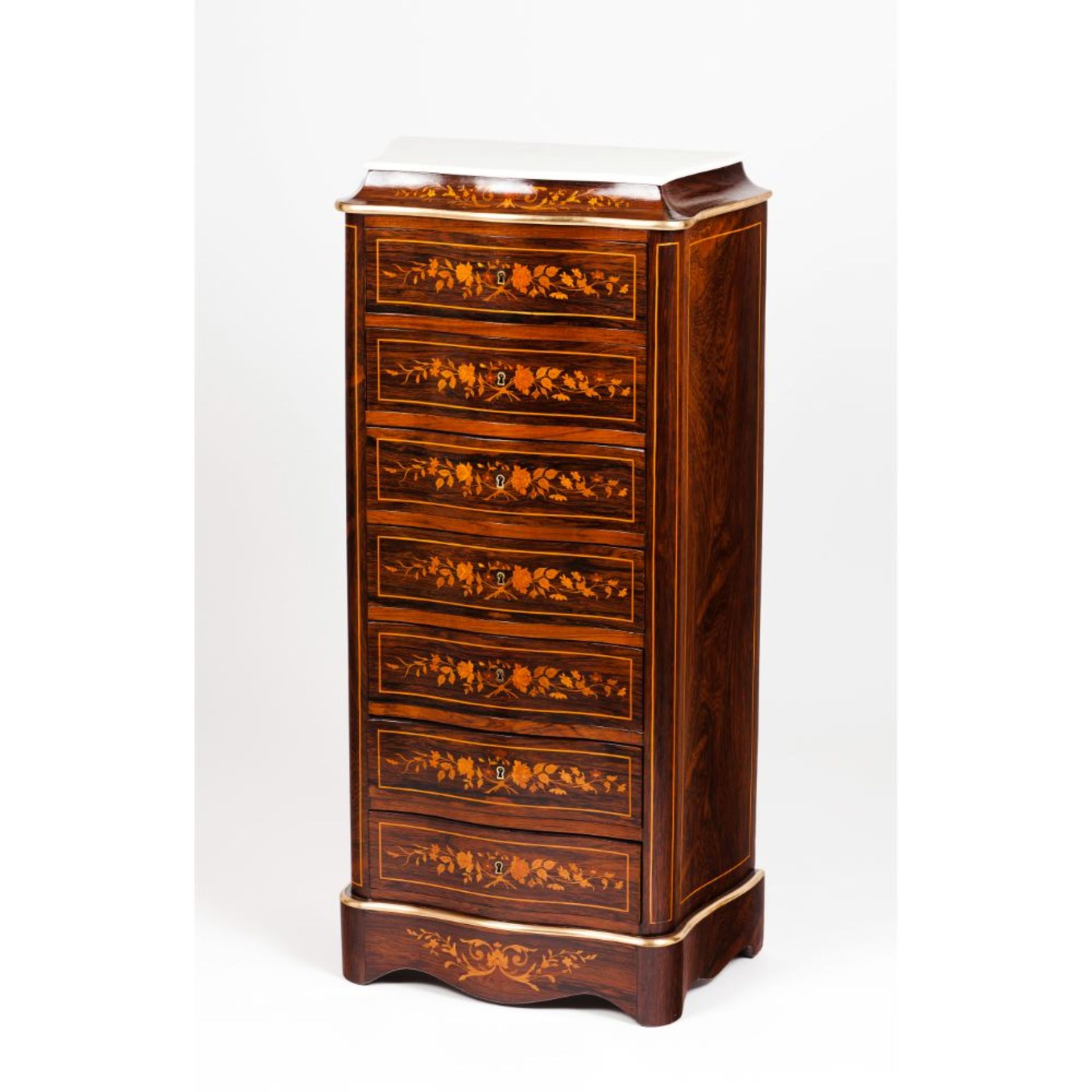 A Napoleon III semainier chest