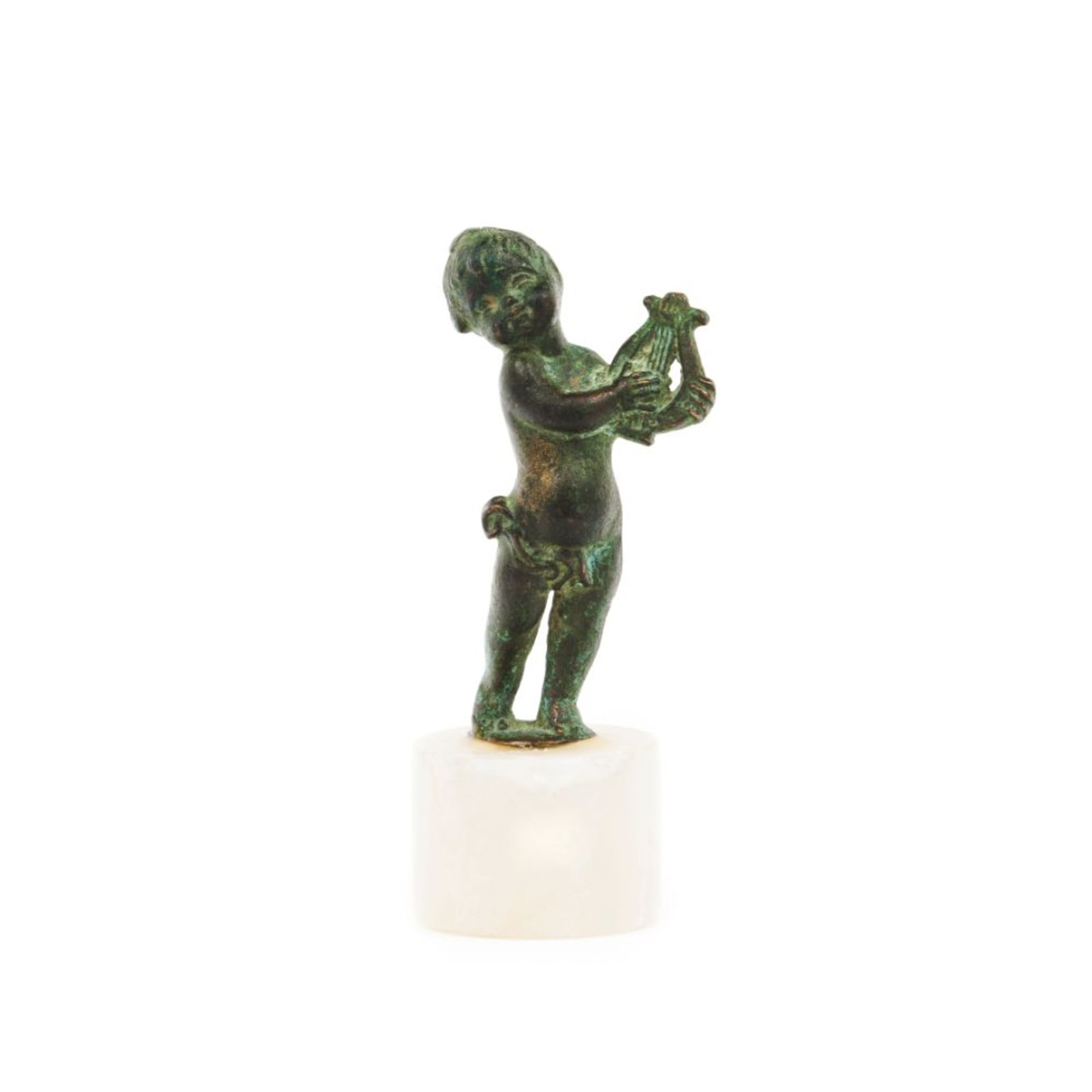 Putto playing lyre