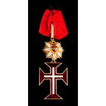 Insignia of the Order of Christ with ribbon