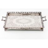A large galleried tray