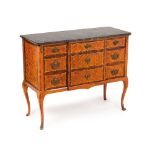 A Louis XVI style chest of drawers