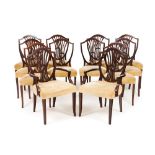 A set of 12 George III style chairs