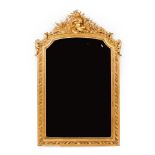 A wall mirror