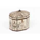 A George III tea caddy