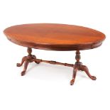 A Chippendale style dining table