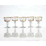 A set of 5 champagne or ice cream bowls
