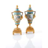 A pair of neoclassical style vases