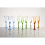 A set of 9 flutes from the RITZ Paris