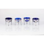 A set of four "Retour d'Egypte" salt cellars