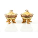 A pair of Louis XVIII sweetmeats dishes