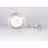 A pair of Louis XV style wine coasters
