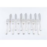 A Louis XV style cutlery set for 14