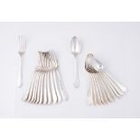 A part cutlery set for 12